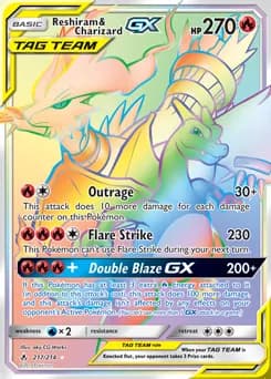 Reshiram et Dracaufeu-GX 217/214