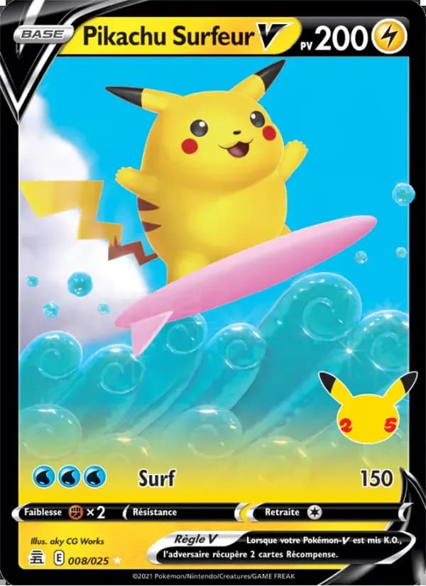 Pikachu Surfeur-V 8/25