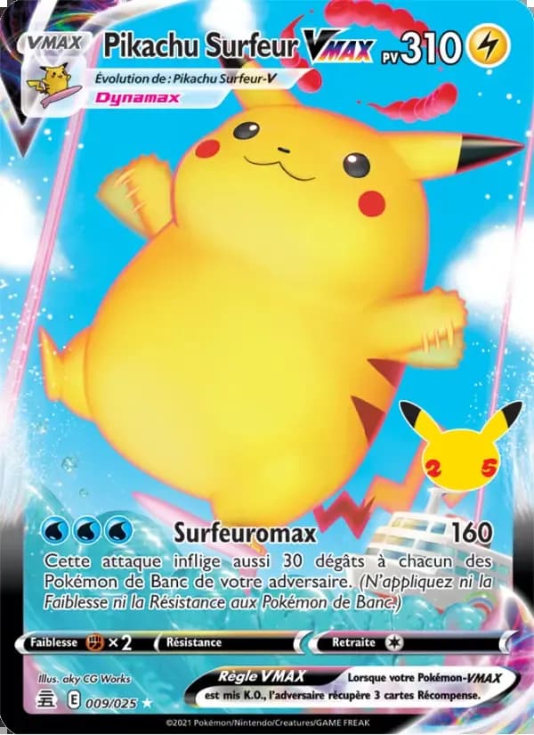 Pikachu Surfeur-VMAX 9/25