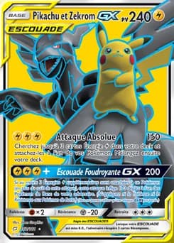 Pikachu et Zekrom-GX 162/181