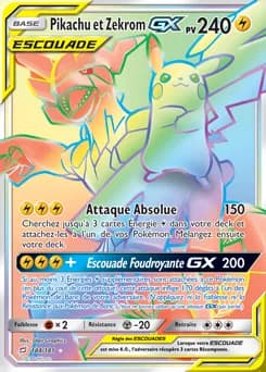 Pikachu et Zekrom-GX 184/181