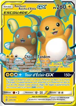Raichu et Raichu d'Alola-GX 220/236