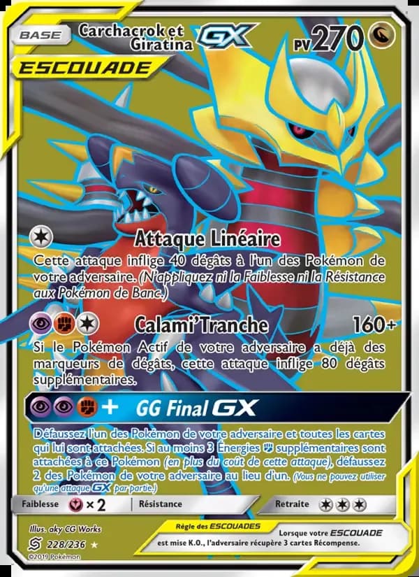 Carchacrok et Giratina-GX 228/236