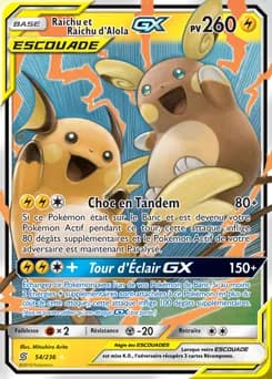 Raichu et Raichu d'Alola-GX 54/236