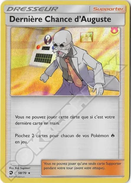Dernière Chance d’Auguste 58/70